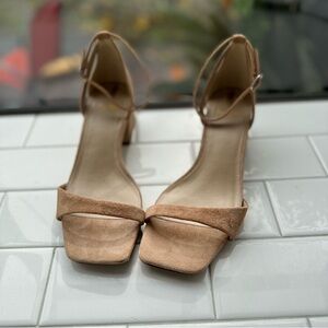Sam Edelman Tan 2 inch Heels, 8.5